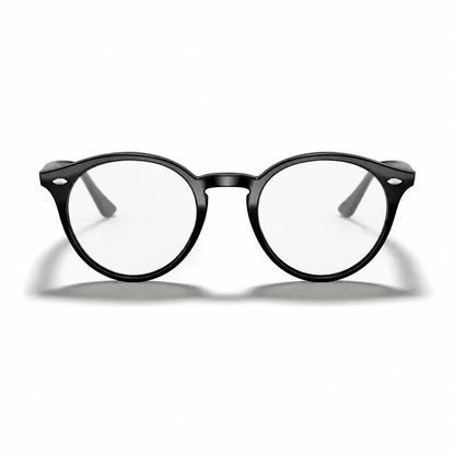 Ray-Ban RB2180 replacement lenses in crystal clear, front view of the frame fitted with the new lenses · ReFramed