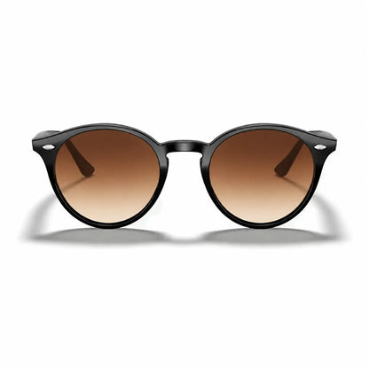 Ray-Ban RB2180 replacement lenses in gradient brown, front view of the frame fitted with the new lenses · ReFramed