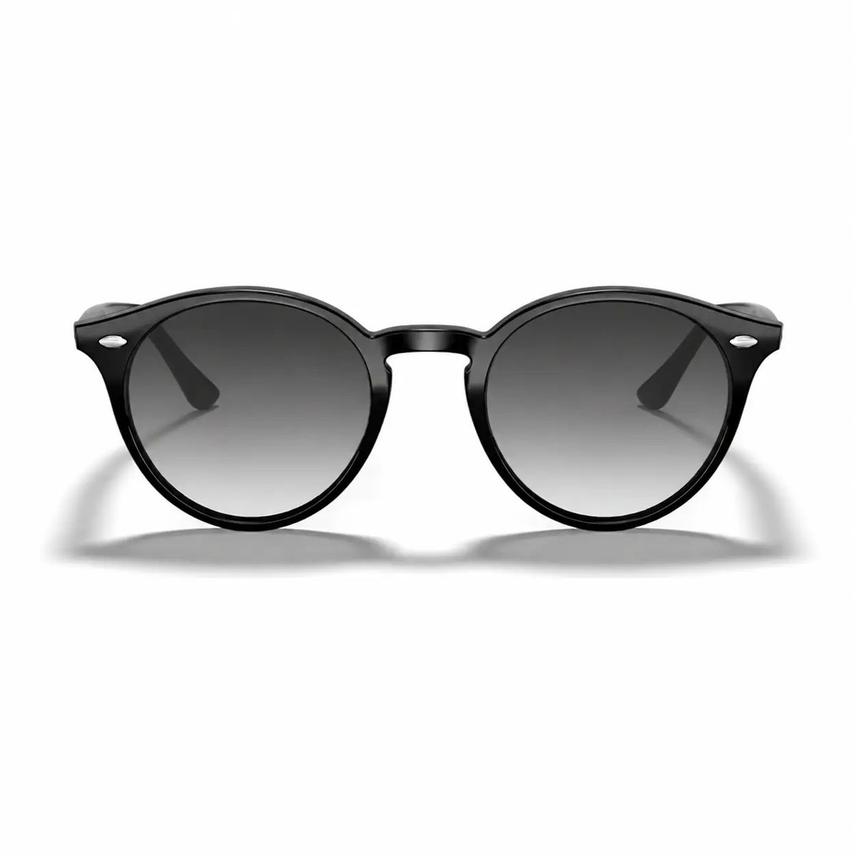 Ray-Ban RB2180 replacement lenses in gradient gray, front view of the frame fitted with the new lenses · ReFramed