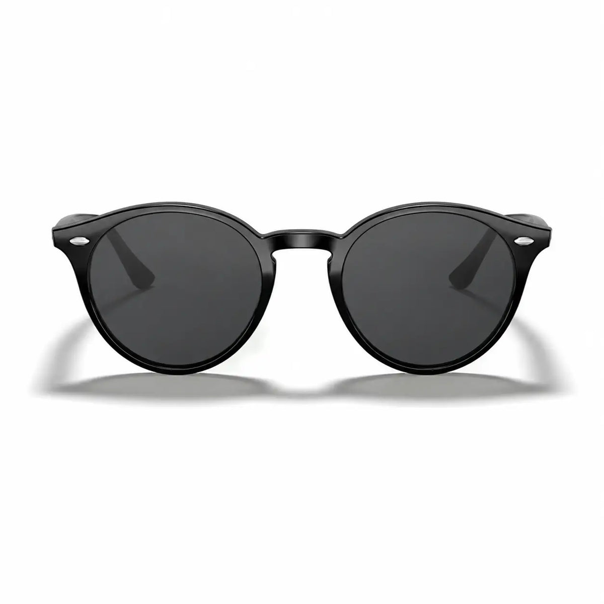 Ray-Ban RB2180 replacement lenses in gray, front view of the frame fitted with the new lenses · ReFramed