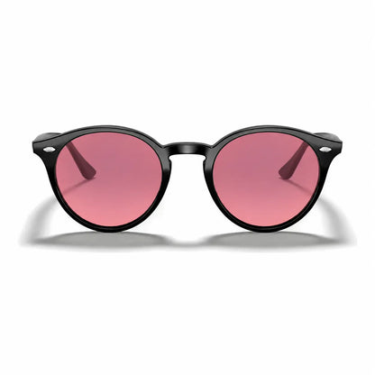 Ray-Ban RB2180 replacement lenses in pink, front view of the frame fitted with the new lenses · ReFramed