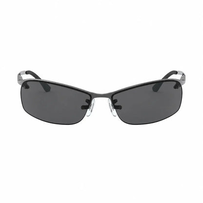 Ray-Ban RB3183 replacement lenses in gray, front view of the frame fitted with the new lenses · ReFramed