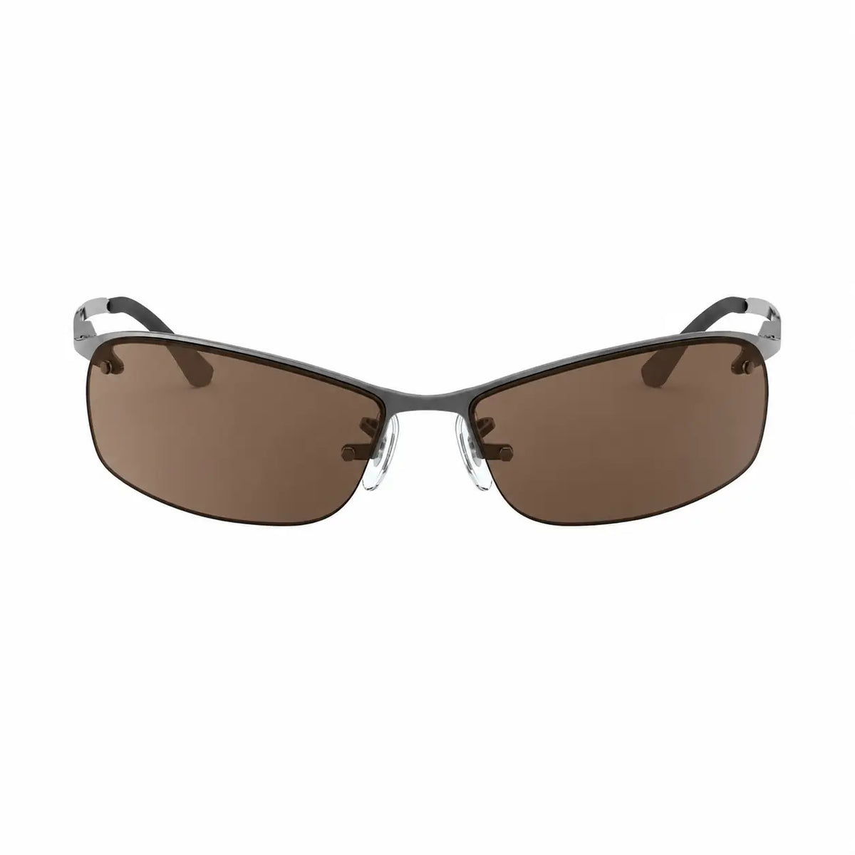 Ray-Ban RB3183 replacement lenses in photochromic brown, front view of the frame fitted with the new lenses · ReFramed