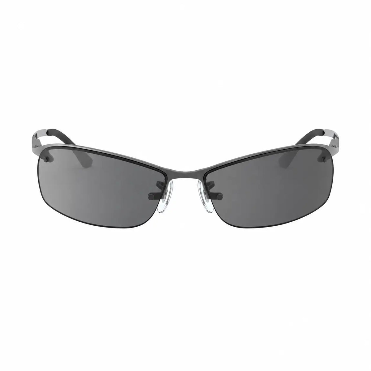Ray-Ban RB3183 replacement lenses in photochromic gray, front view of the frame fitted with the new lenses · ReFramed