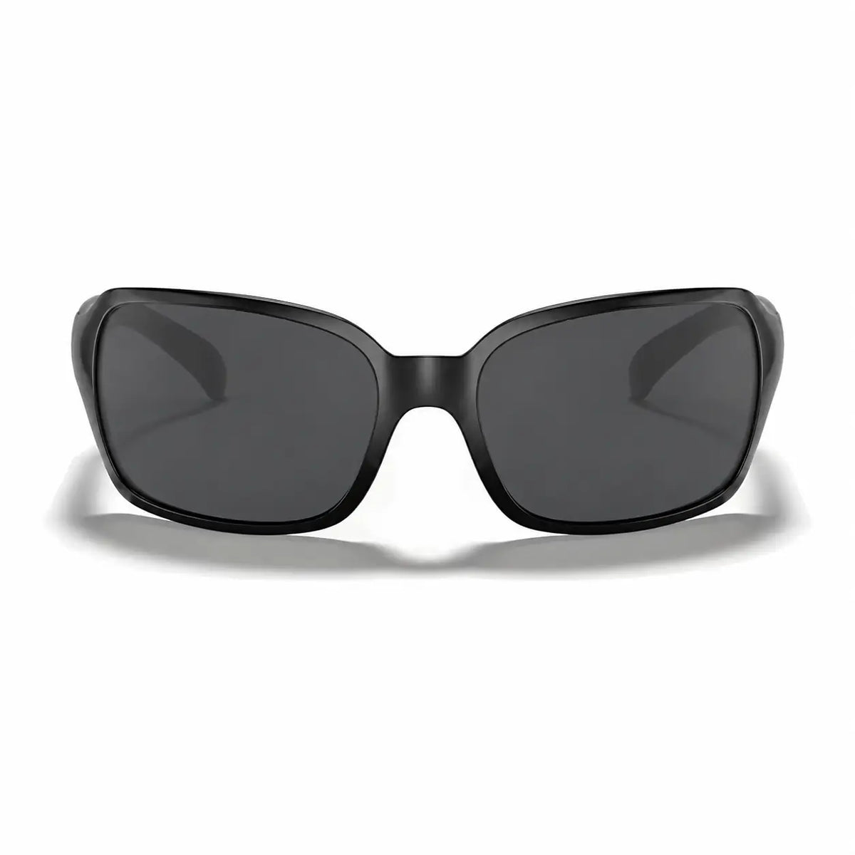 Ray-Ban RB4068 replacement lenses in gray, front view of the frame fitted with the new lenses · ReFramed