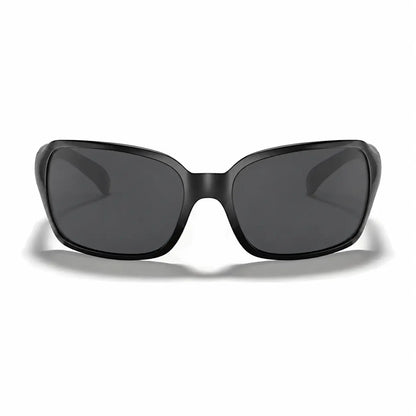 Ray-Ban RB4068 replacement lenses in gray, front view of the frame fitted with the new lenses · ReFramed
