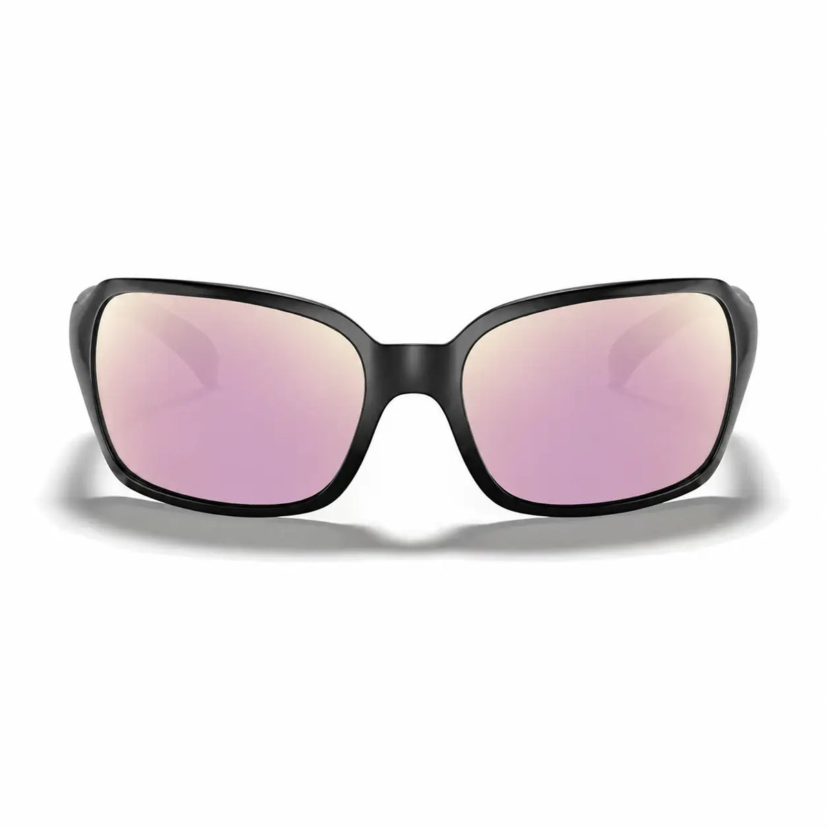 Ray-Ban RB4068 replacement lenses in mirrored pink, front view of the frame fitted with the new lenses · ReFramed