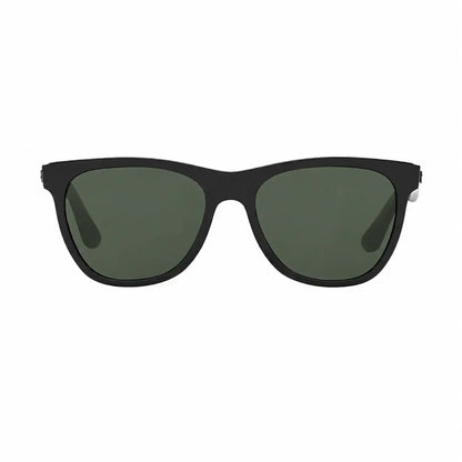 Ray-Ban RB4184 replacement lenses in G15 green, front view of the frame fitted with the new lenses · ReFramed