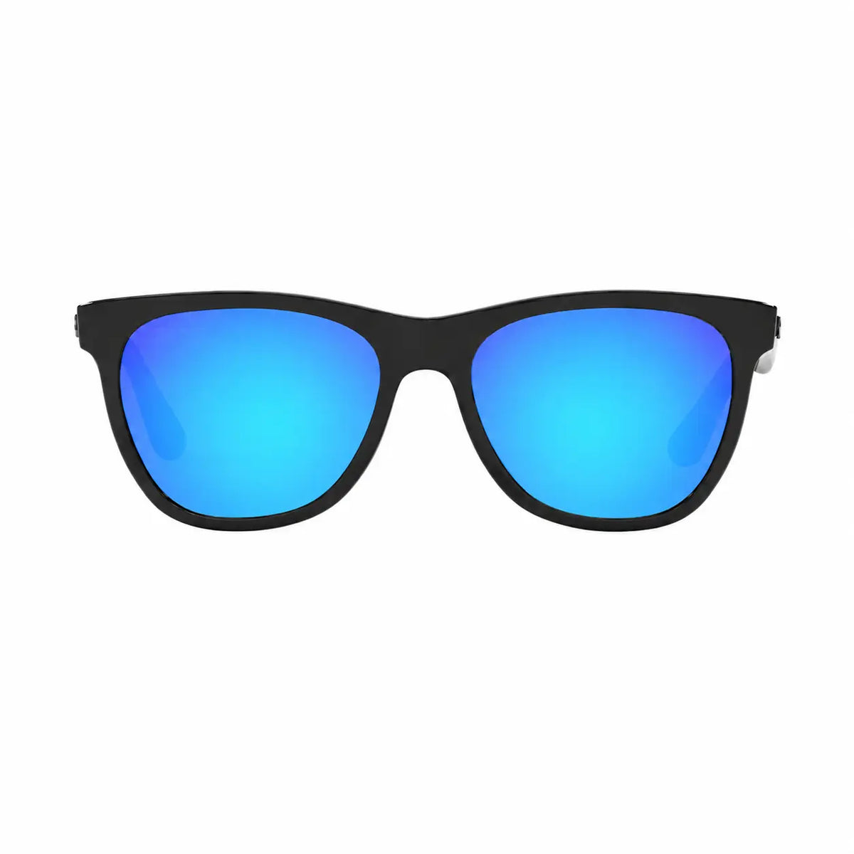 Ray-Ban RB4184 replacement lenses in mirrored blue, front view of the frame fitted with the new lenses · ReFramed