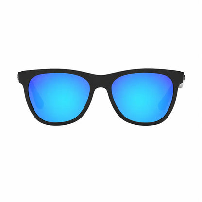 Ray-Ban RB4184 replacement lenses in mirrored blue, front view of the frame fitted with the new lenses · ReFramed