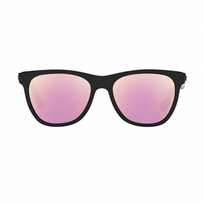 Ray-Ban RB4184 replacement lenses in mirrored pink, front view of the frame fitted with the new lenses · ReFramed