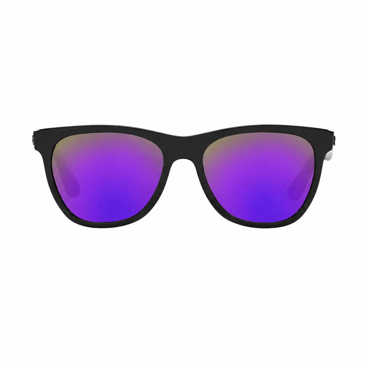 Ray-Ban RB4184 replacement lenses in mirrored purple, front view of the frame fitted with the new lenses · ReFramed