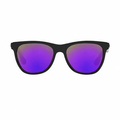 Ray-Ban RB4184 replacement lenses in mirrored purple, front view of the frame fitted with the new lenses · ReFramed