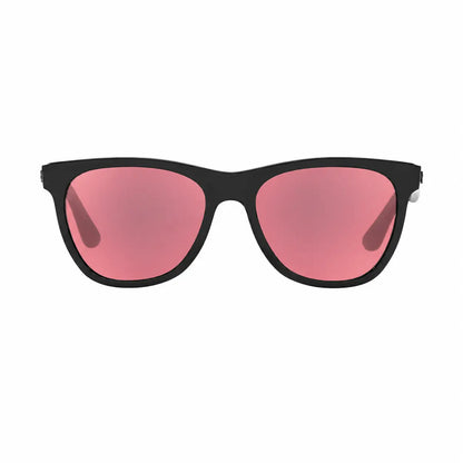 Ray-Ban RB4184 replacement lenses in pink, front view of the frame fitted with the new lenses · ReFramed