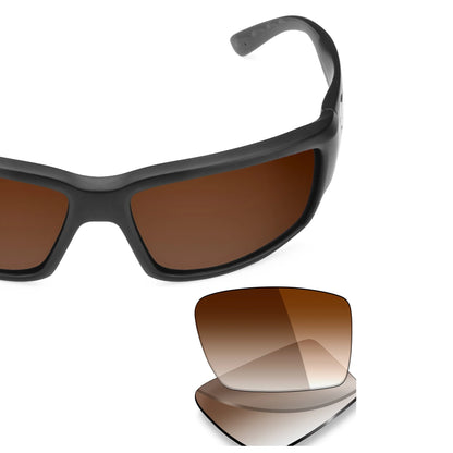 Costa Fantail replacement lenses — Brown Gradient lens, frame with lens pair | ReFramed