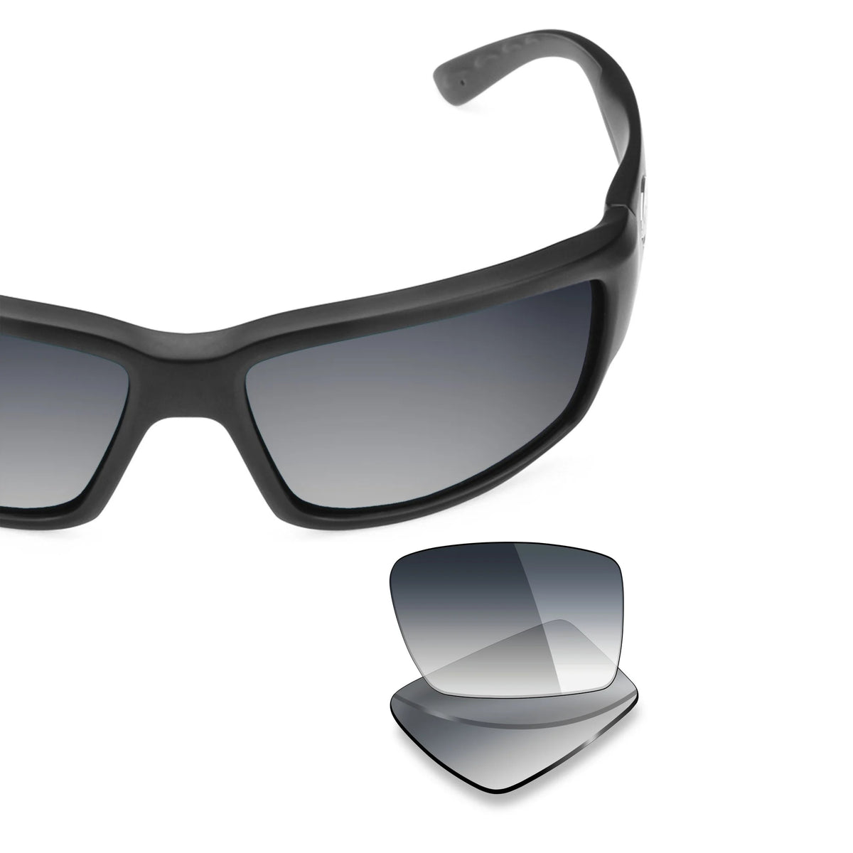 Costa Fantail replacement lenses — Gray Gradient lens, frame with lens pair | ReFramed