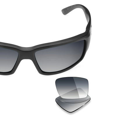 Costa Fantail replacement lenses — Gray Gradient lens, frame with lens pair | ReFramed