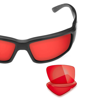 Costa Fantail replacement lenses — Red lens, frame with lens pair | ReFramed