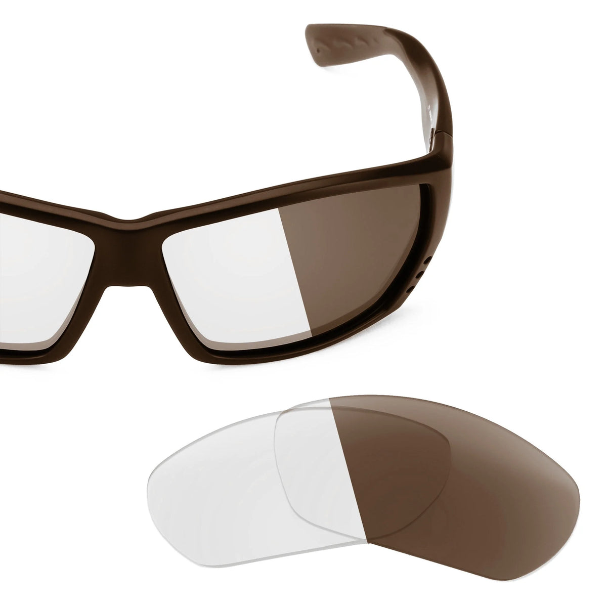 Costa Tuna Alley replacement lenses — Adapt Brown Photochromic lens | ReFramed