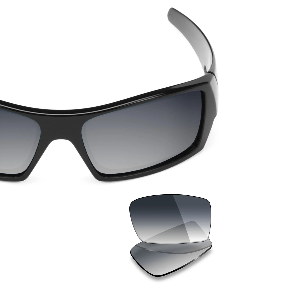 Oakley Gascan OO9014 replacement lenses — Gray Gradient lens, frame with lens pair | ReFramed