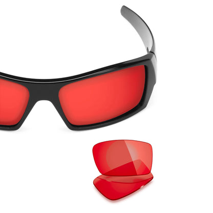 Oakley Gascan OO9014 replacement lenses — Red lens, frame with lens pair | ReFramed