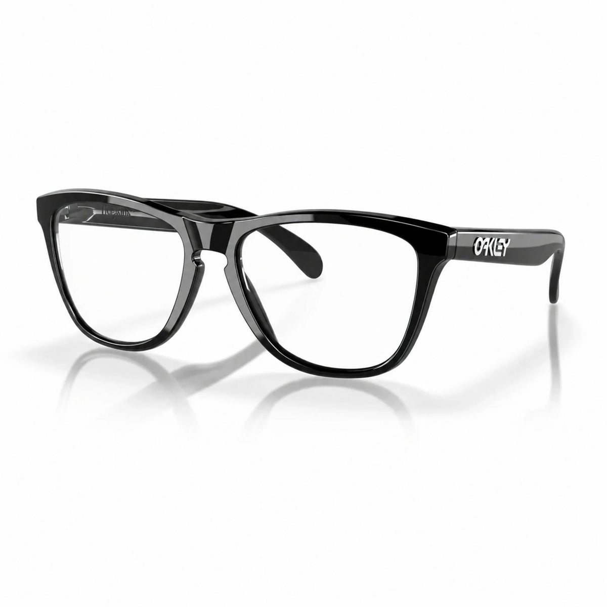 Oakley Frogskins OO9013 with Crystal Clear lenses — side view | ReFramed