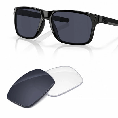Oakley Holbrook Mix OO9384 replacement lenses in Adapt Gray Photochromic — frame with lens pair | ReFramed