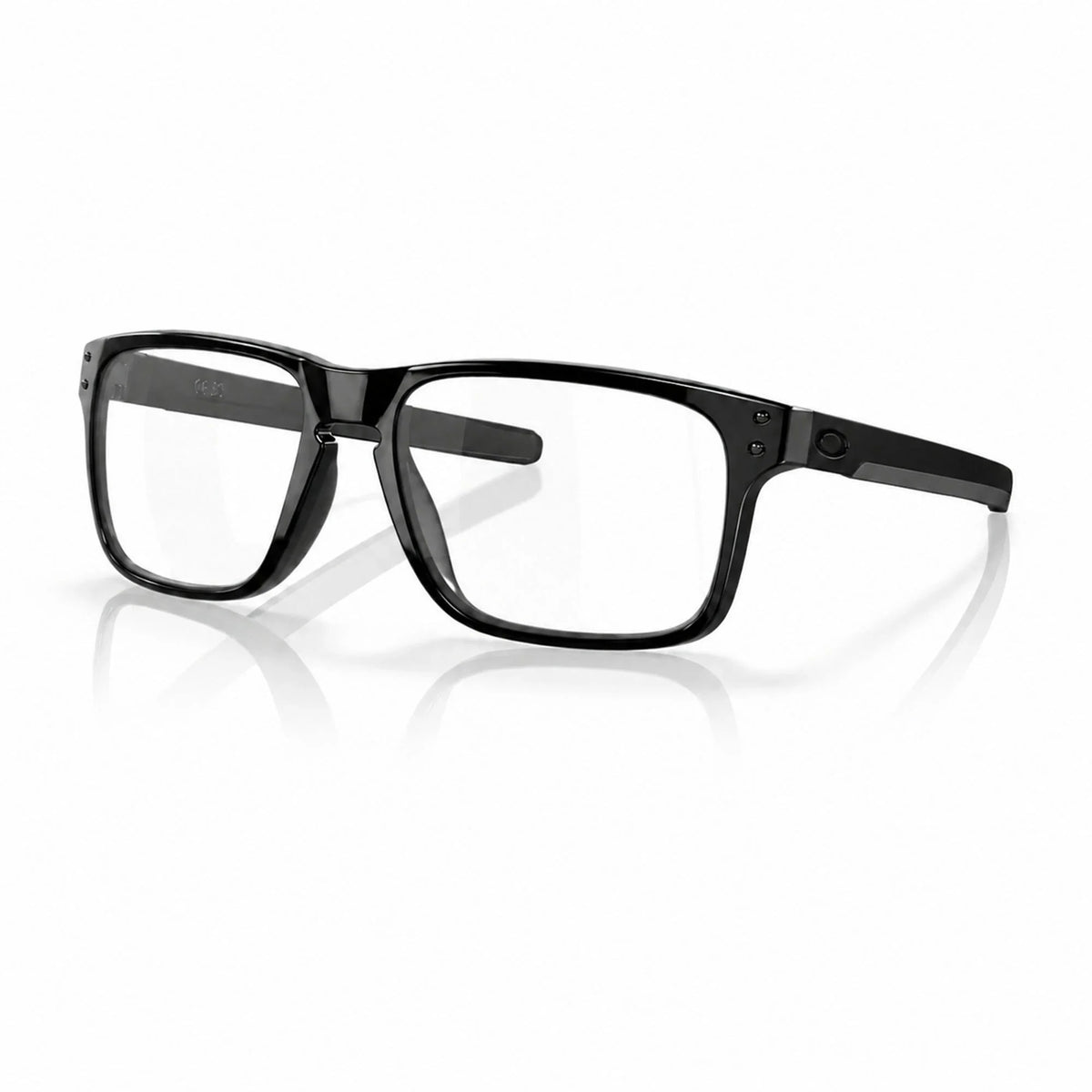 Oakley Holbrook Mix OO9384 with Crystal Clear lenses — side view | ReFramed
