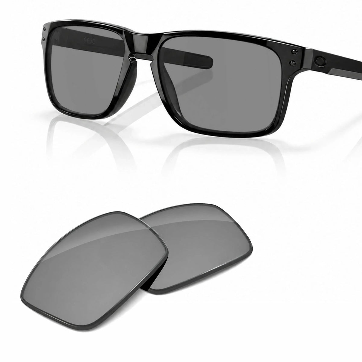 Oakley Holbrook Mix OO9384 replacement lenses in Gray — frame with lens pair | ReFramed