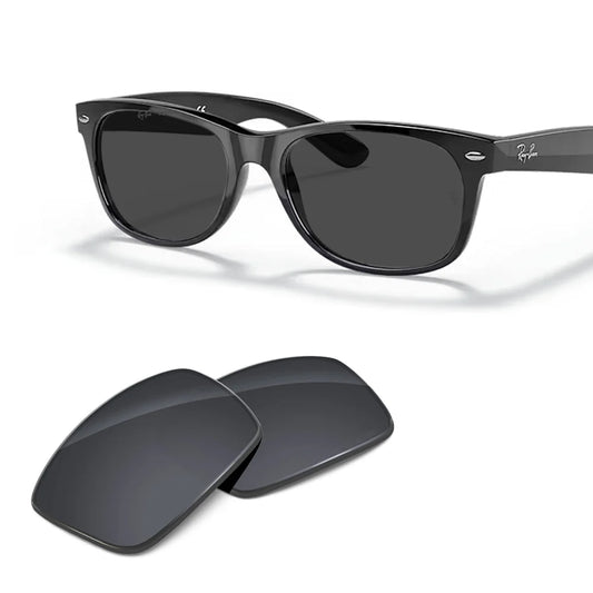 Ray-Ban New Wayfarer RB2132 55mm — Gray lens pair | ReFramed