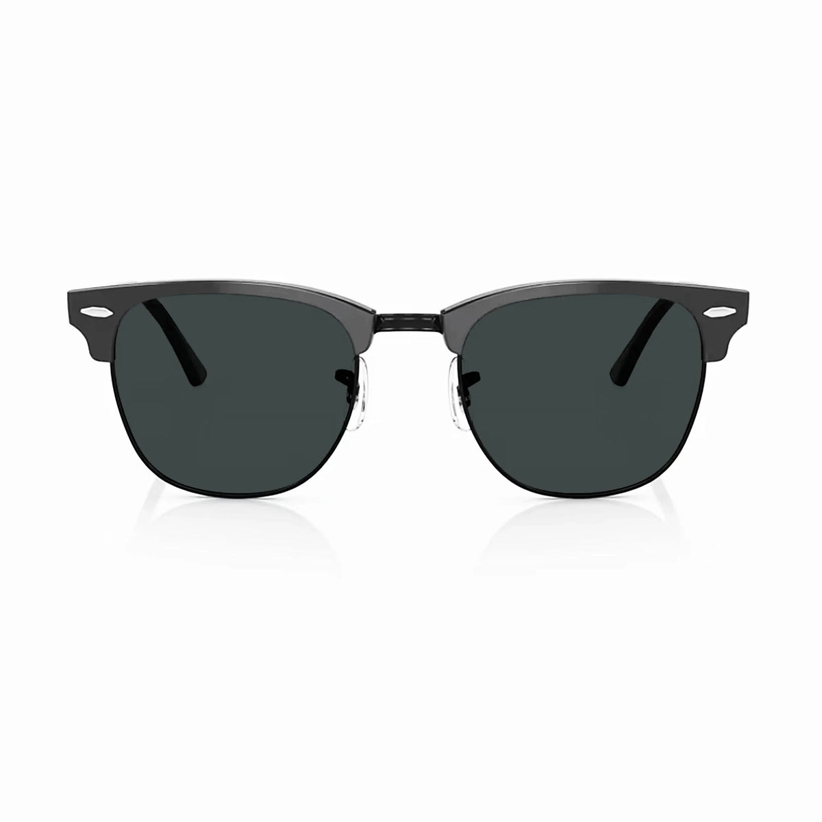 Ray-Ban Clubmaster RB3016 with Gray lenses — front view | ReFramed