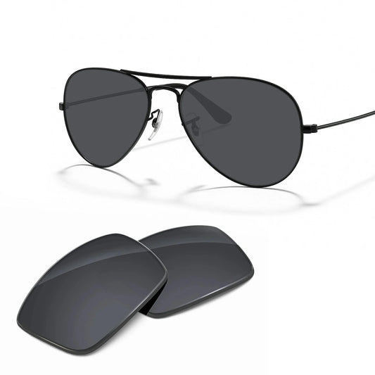Ray-Ban Aviator RB3025 58mm replacement lenses in Gray — frame with lens pair | ReFramed