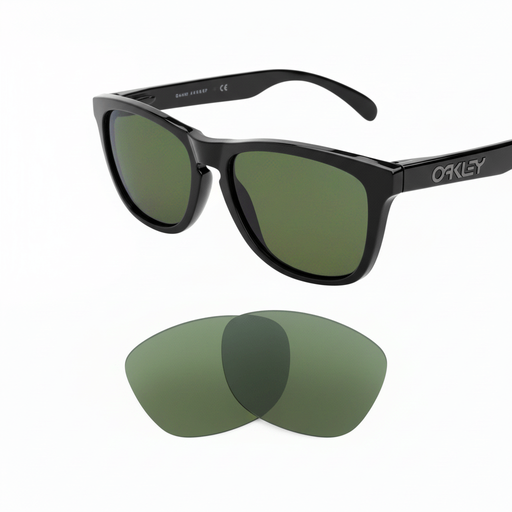 Oakley Frogskins OO9013 replacement lenses — G15 polarized sunglass lens, 100% UV | ReFramed