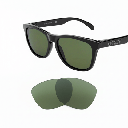 Oakley Frogskins OO9013 replacement lenses — G15 polarized sunglass lens, 100% UV | ReFramed