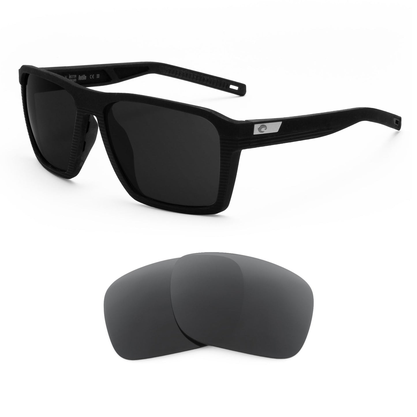 Costa Antille replacement lenses — precision-cut polarized sunglass lenses, 100% UV | ReFramed