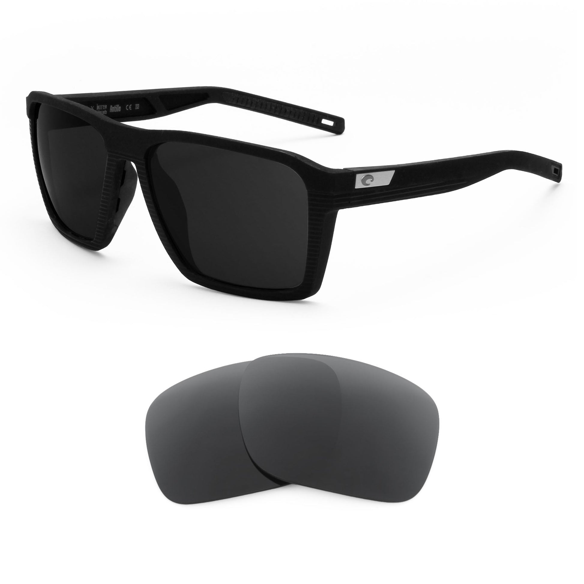 Costa Antille replacement lenses — precision-cut polarized sunglass lenses, 100% UV | ReFramed