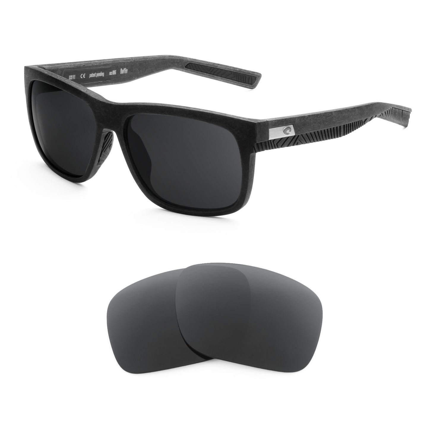 Costa Baffin replacement lenses — precision-cut polarized sunglass lenses, 100% UV | ReFramed