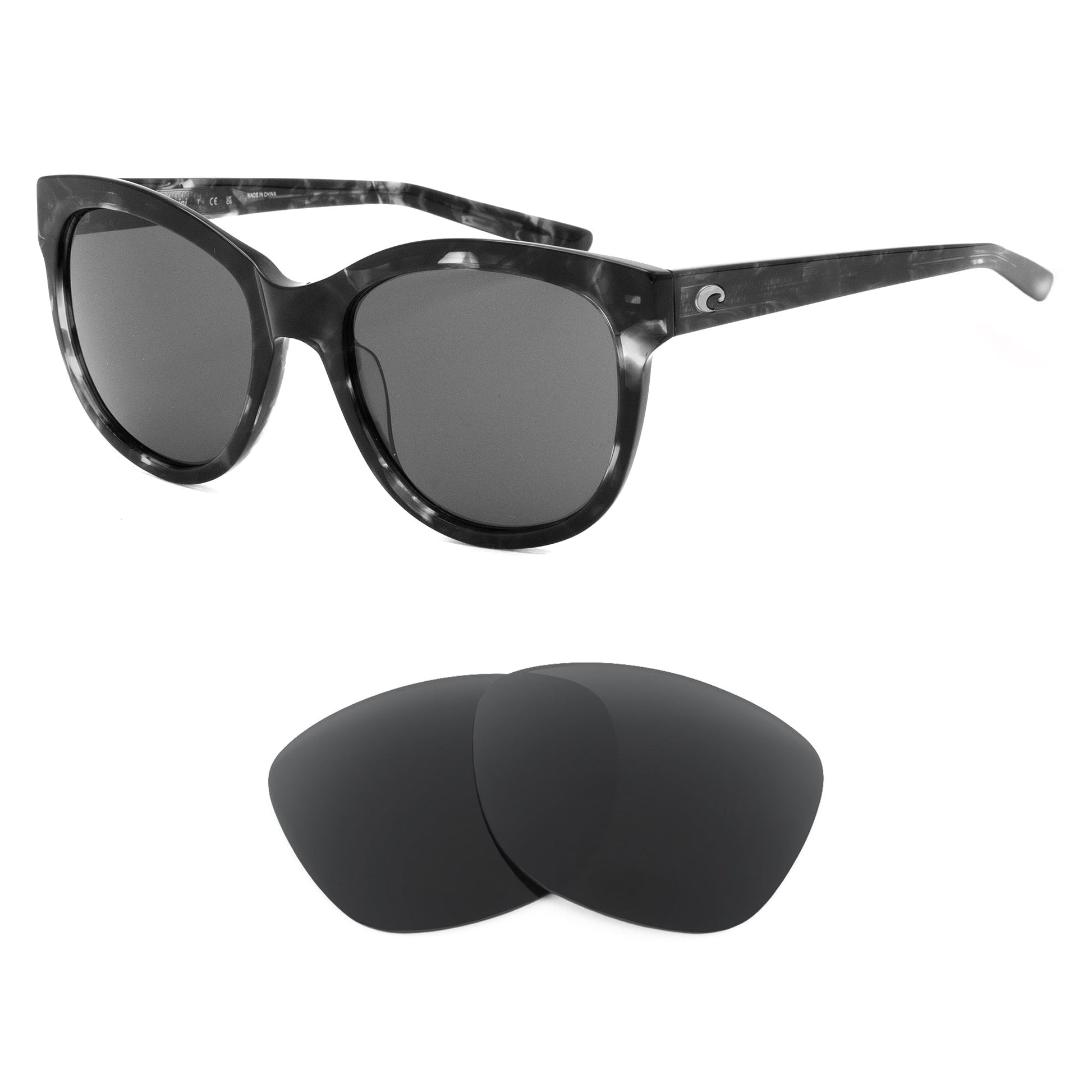 Costa Bimini replacement lenses — precision-cut polarized sunglass lenses, 100% UV | ReFramed