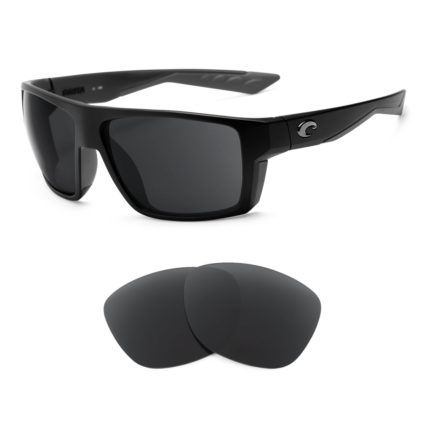 Costa Bloke replacement lenses — precision-cut polarized sunglass lenses, 100% UV | ReFramed