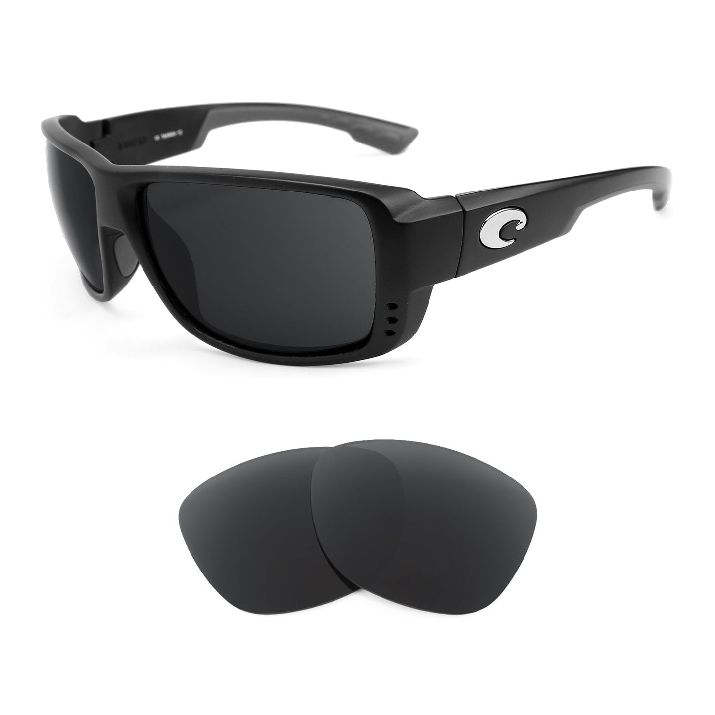 Costa Double Haul replacement lenses — precision-cut polarized sunglass lenses, 100% UV | ReFramed