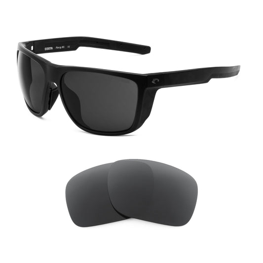 Costa Ferg XL replacement lenses — precision-cut polarized sunglass lenses, 100% UV | ReFramed