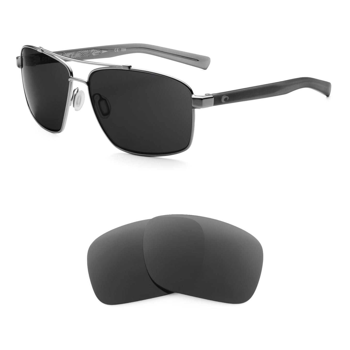 Costa Flagler replacement lenses — precision-cut polarized sunglass lenses, 100% UV | ReFramed