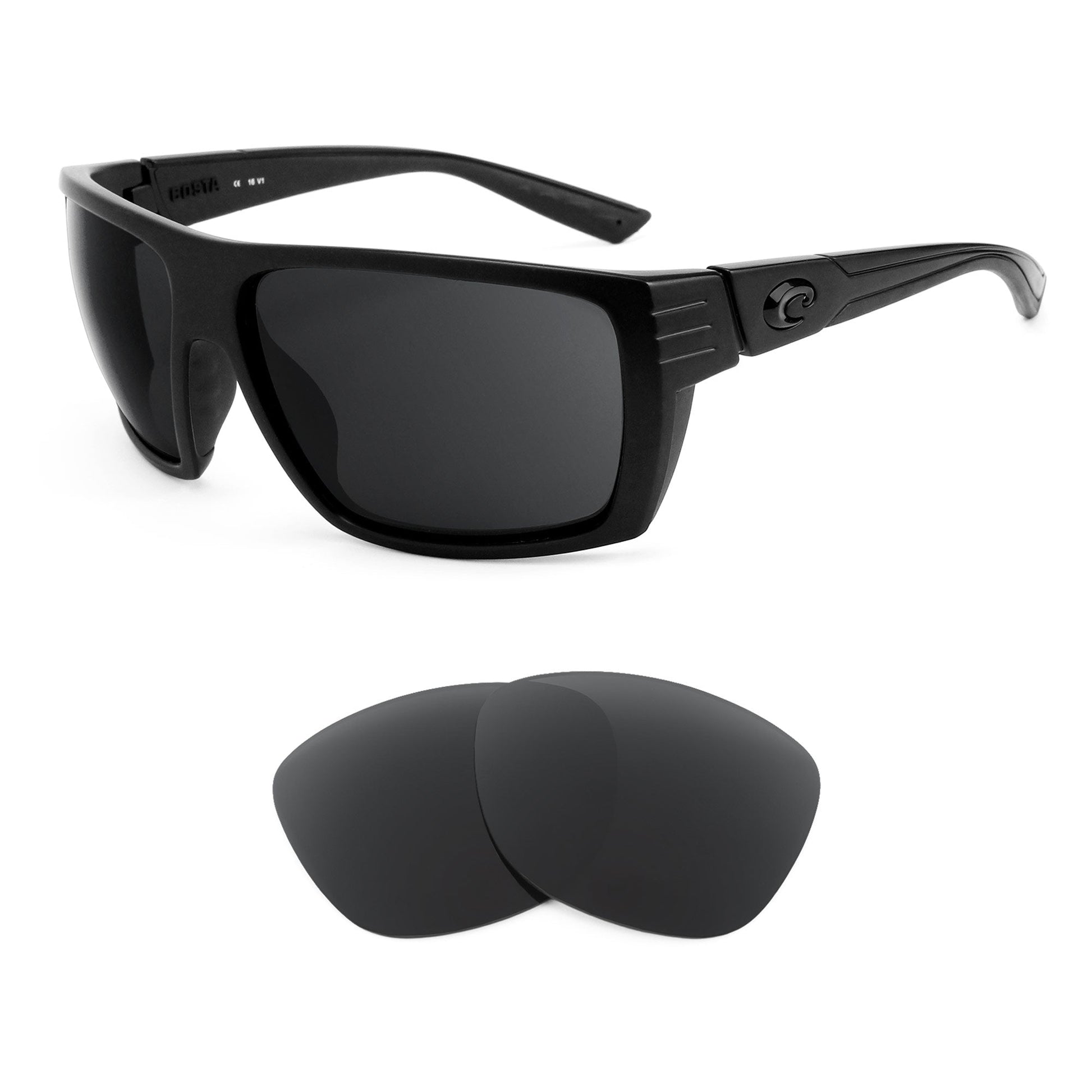 Costa Hamlin replacement lenses — precision-cut polarized sunglass lenses, 100% UV | ReFramed