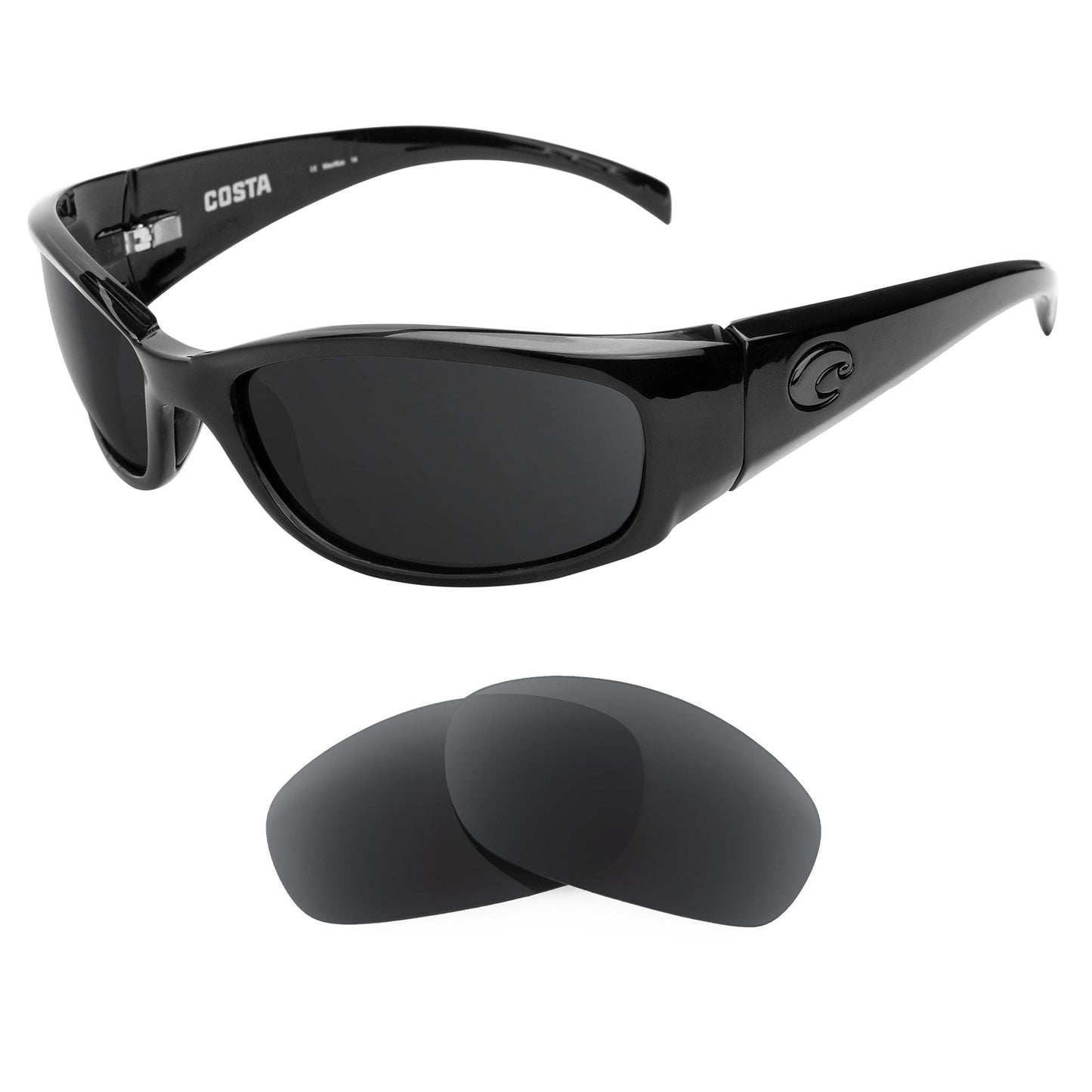 Costa Hammerhead replacement lenses — precision-cut polarized sunglass lenses, 100% UV | ReFramed