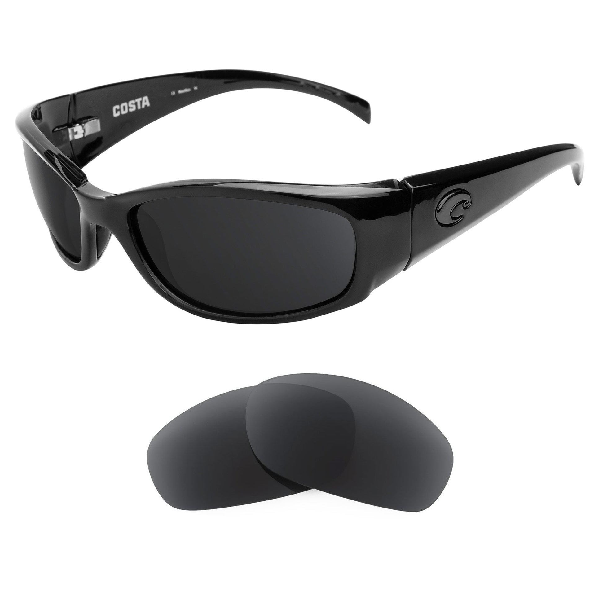 Costa Hammerhead replacement lenses — precision-cut polarized sunglass lenses, 100% UV | ReFramed