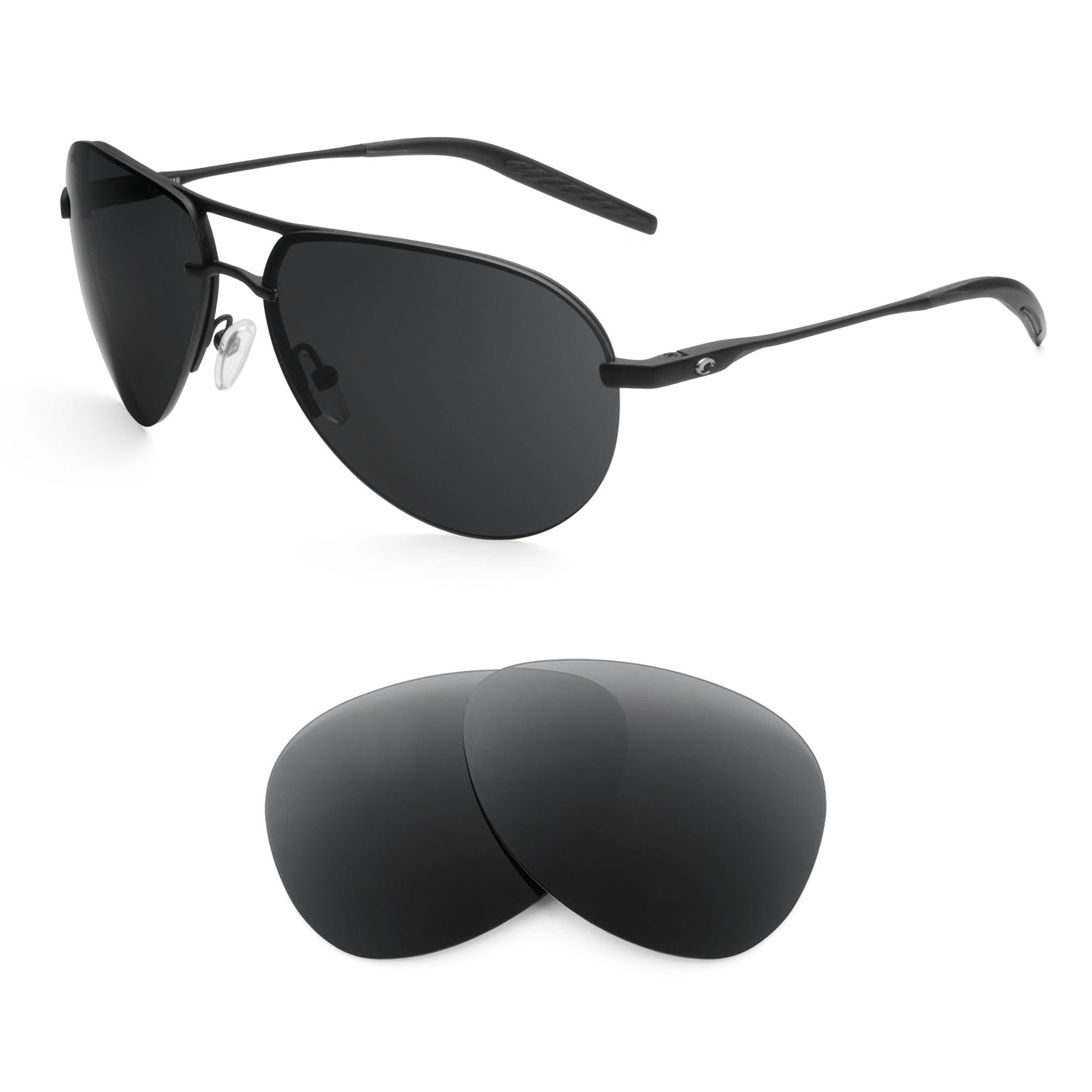 Costa Helo replacement lenses — precision-cut polarized sunglass lenses, 100% UV | ReFramed
