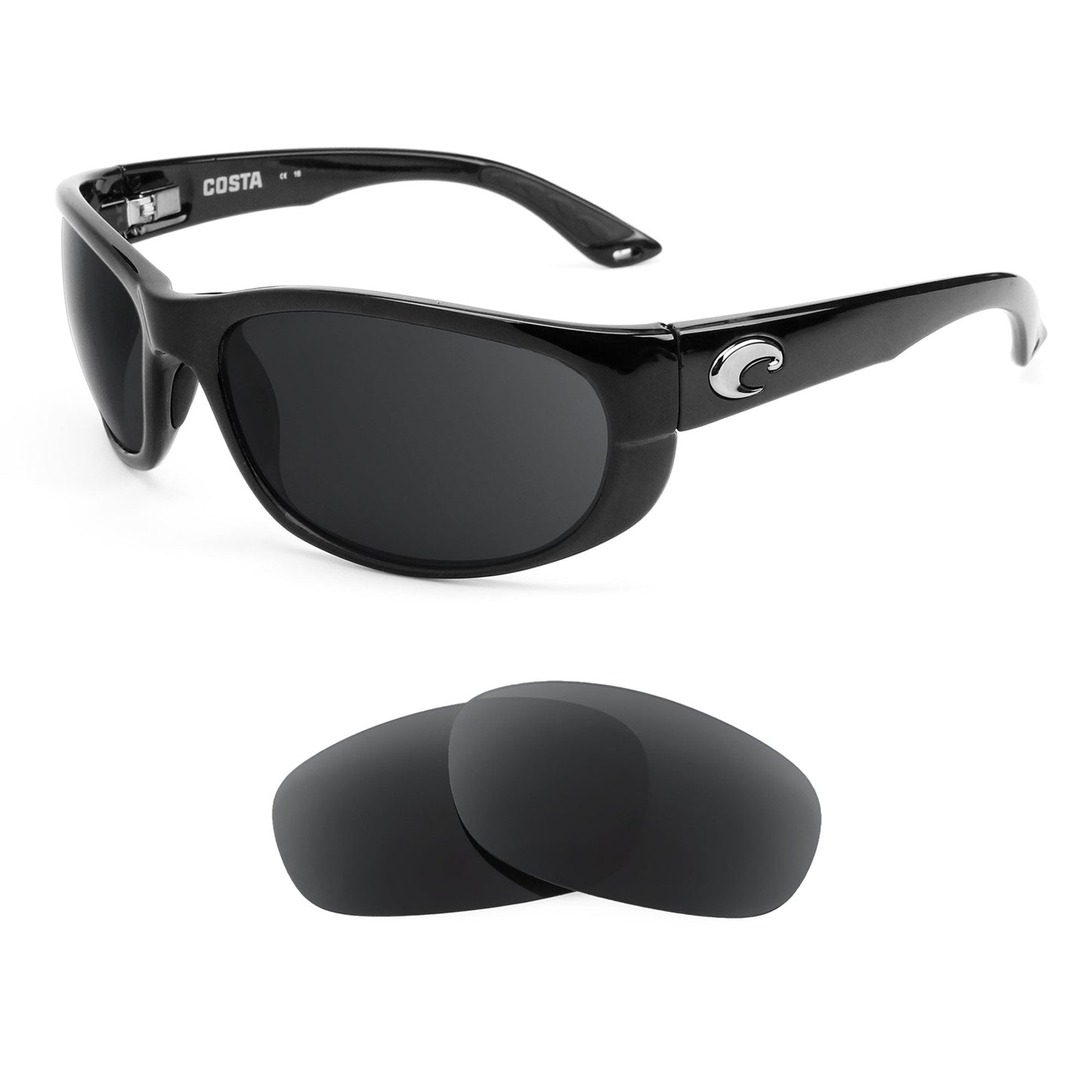 Costa Howler replacement lenses — precision-cut polarized sunglass lenses, 100% UV | ReFramed