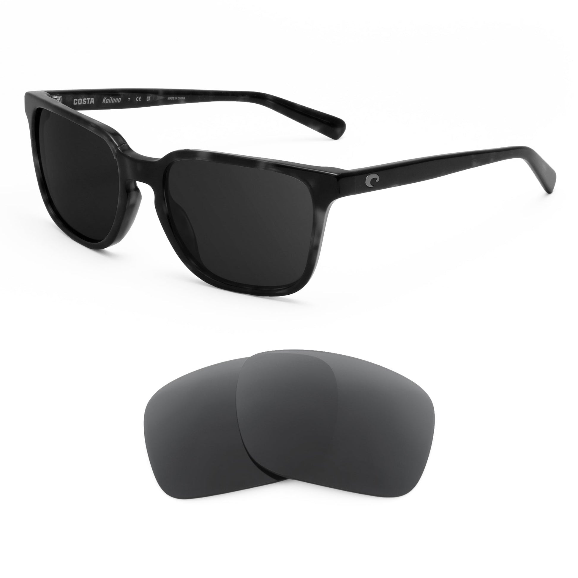 Costa Kailano replacement lenses — precision-cut polarized sunglass lenses, 100% UV | ReFramed