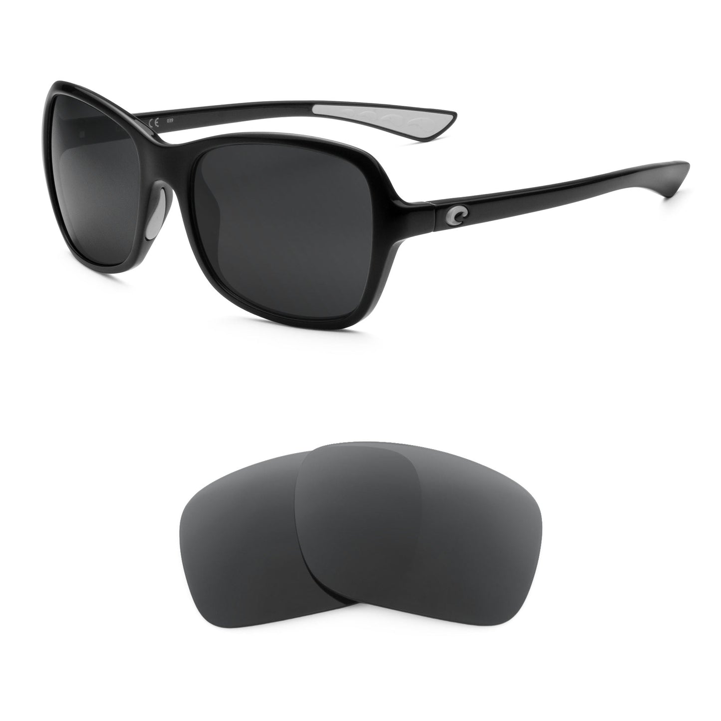 Costa Kare replacement lenses — precision-cut polarized sunglass lenses, 100% UV | ReFramed