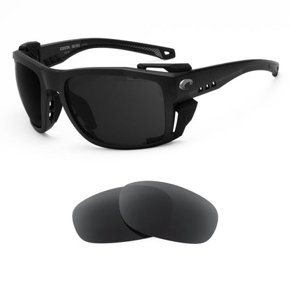 Costa King Tide 8 replacement lenses — precision-cut polarized sunglass lenses, 100% UV | ReFramed
